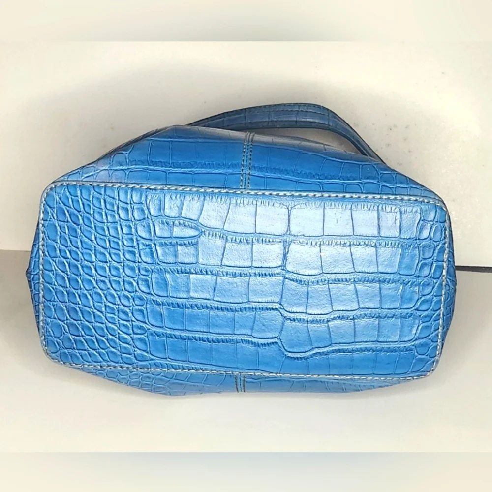 Tommy Hilfiger Baby Blue embossed crocodile faux leather look Purse